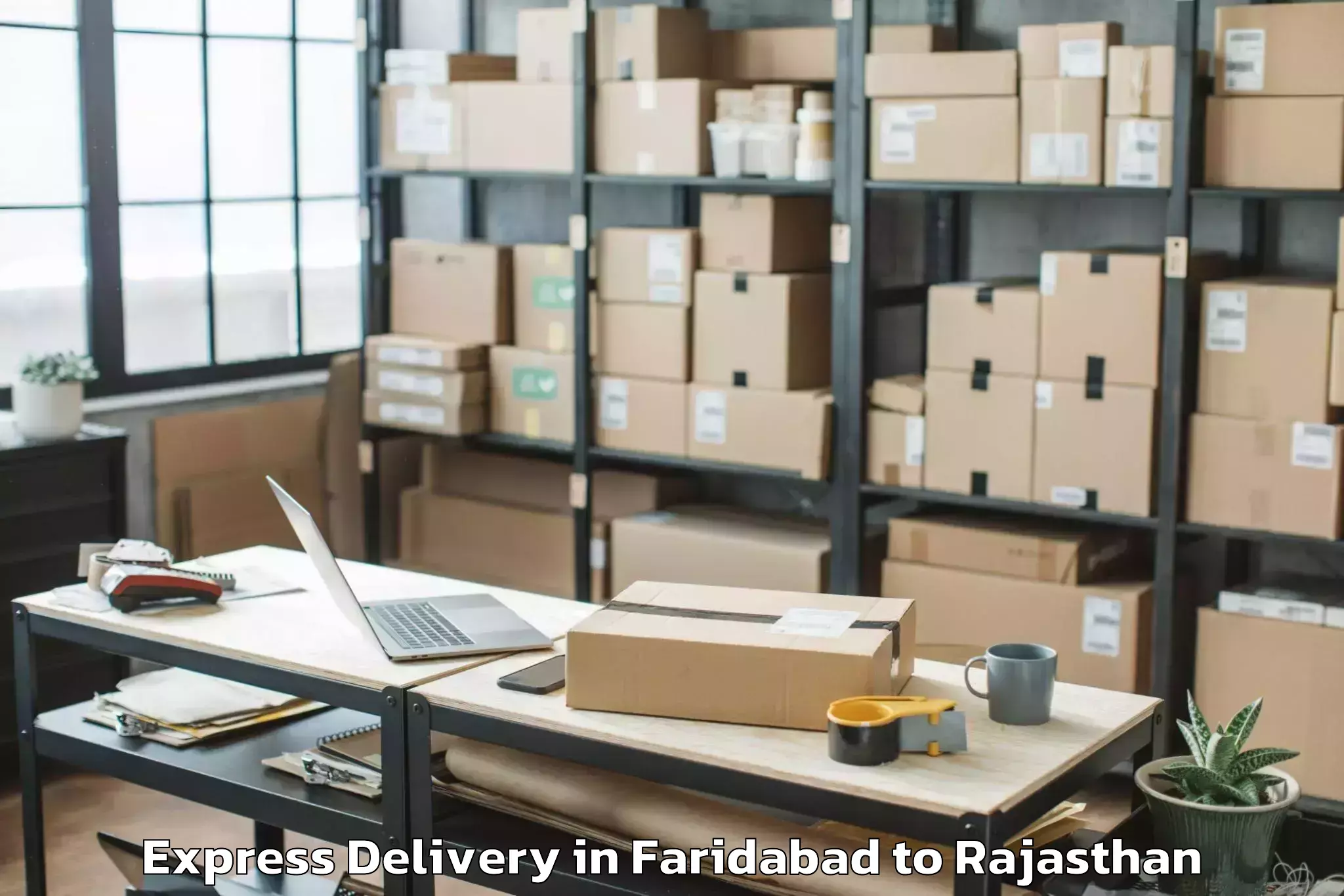 Leading Faridabad to Deoli Express Delivery Provider